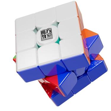 Imagem de Moyu RS3M V5 SE 3X3 Speed Magic Cube 3 x 3 x 3, Stickerless Magnetic 3 x 3 Cube Smooth Easy to Turn, for Competition Training and Birthday Gifts (Magnetic Version)