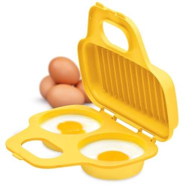 Imagem de PrepSolutions Cozedor de ovos para micro-ondas – amarelo, fácil de usar para cafés da manhã e almoços de baixa caloria