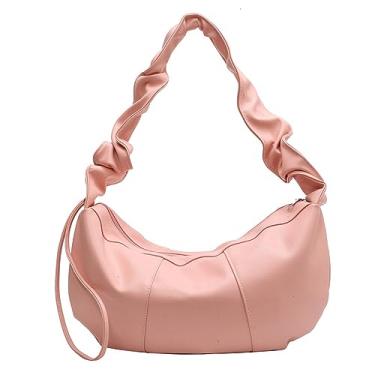 Imagem de Bolsas com Cordão para Mulheres Estilosas e Bonitas Bolsa de Couro PU Hobo Pequena Senhoras Dia a Trabalho Praia Noite Design Cintos Plissados Ajustáveis Leve