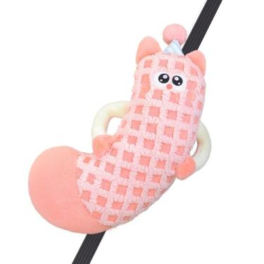 Imagem de Capas de cinto de segurança fofas - almofada de cinto de segurança - capas de cinto de segurança de pelúcia de desenho animado protetor de alça de ombro para crianças e adultos