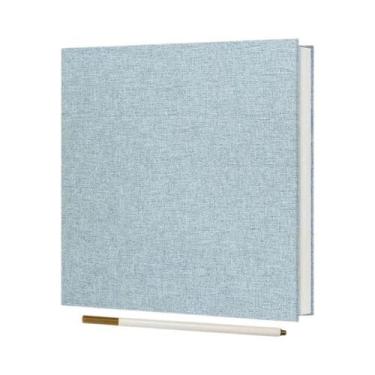 Imagem de Álbum De Recortes De Linho Autoadesivo Para Fotos 2x3 4x6 5x7 8x10 Liv