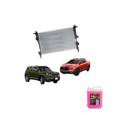 Imagem de Kit Radiador Toro Jeep Compass Renegade + Aditivo Radiadornaq Rosa 5L