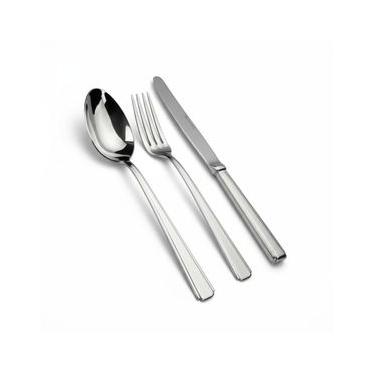 Imagem de Faqueiro Fracalanza Clássico Moderno 130 Peças Aço Inox e Estojo Madeira Elegância a Mesa