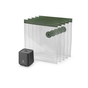 Imagem de Seladora a Vácuo Portátil Electrolux com 5 Sacos Herméticos Reutilizáveis NA