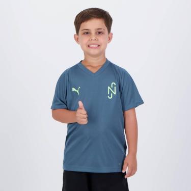 Imagem de Camiseta Puma Neymar JR Core Juvenil Cinza-Unissex