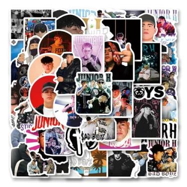 Imagem de UYNIIAW 51 Peças Junior H Cantor Adesivos Para Desenhos Animados Bonitos Meninas Meninos Adolescentes Adultos Garrafas De Água Laptop Malas Aniversário Brinquedo Decoração Crianças Festa De Natal