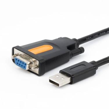 Imagem de Cabo USB de 1,5 m para RS232 DB9 fêmea com chipset FTDI para equipamentos U.S. Solid Windows 11,10, 8.1, 8, 7, Vista, XP, 2000, Linux e Mac OS