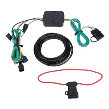 Imagem de HEEPDD Kit de Chicote Elétrico de Reboque de 4 Pinos para Telluride LX S 2023-2025, Fiação LX S 2023-2025, Caixa ABS Kit de Fiação de Reboque de Plugue Plano de 4 Vias para Luzes de de Barco Sinais