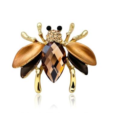 Imagem de Alfinetes e broches góticos de insetos para mulheres homens esmalte cristal joaninha borboleta gafanhoto abelha sapo broche e alfinete colorido steampunk besouro inseto broche e alfinete delicado