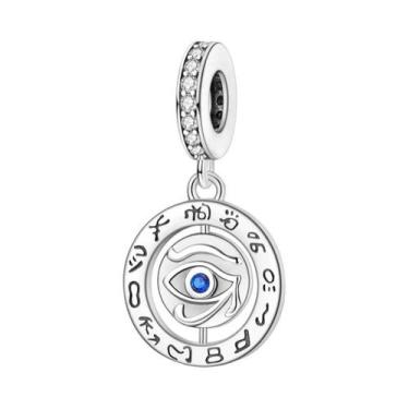 Imagem de Pingentes De Olho Grego Azul Em Prata Esterlina 925 Para Pulseiras DIY