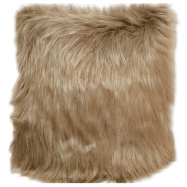 Imagem de Almofada de luxo com enchimento de pelo alto, 45x45(Bege)