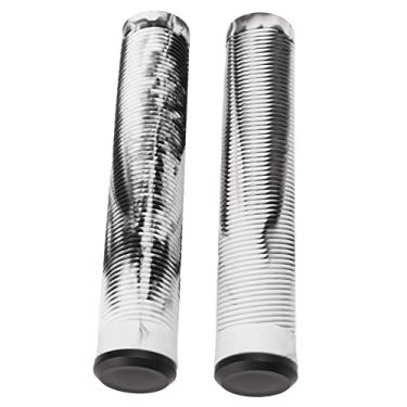 Imagem de KIMISS 1 par de Punhos de Guiador de Bicicleta Antiderrapantes de Borracha TPE Macia de 16 Cm para Bicicletas de Engrenagem Fixa - Ergonômico e Fácil de Instalar (#1)