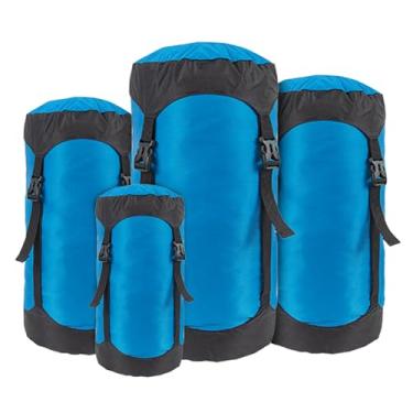Imagem de Saco de Compressão para Armazenamento Sacos Dormir 40D Ripstop Ideal Viajantes e Acampamento Organizador Portátil Resistente Roupas Compras Imprescindível Atividades