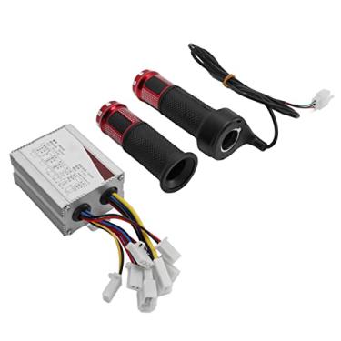 Imagem de KIMISS Conjunto de Alça de Controlador de Bicicleta Elétrica - 24V 500W Controlador de Bicicleta Elétrica de Alumínio e Punhos de Acelerador para e Scooters