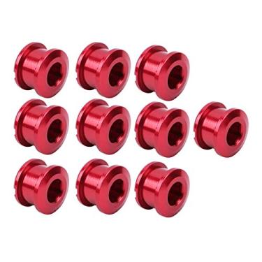 Imagem de KIMISS Parafusos de Corrente de 10 Unidades de 4,9 Mm para Bicicletas de Montanha - Parafusos de Roda Dentada de Liga de Alumínio Leve de Velocidade única, Peças de Bicicleta Elegantes e à Prova de