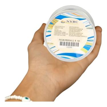 Imagem de Fio De Nylon De 0.20mm Rolo Com 100gr 2000 Metros - NYBC para Artesanato, Bijuterias, Pesca Leve, Costura e Projetos DIY Alta Resistência