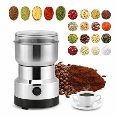 Imagem de Moedor Elétrico de Grãos e Café, Moinho de Temperos e Alimentos para Cozinha, Aço Inoxidável