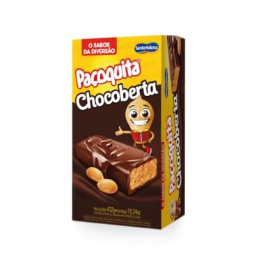 Imagem de Paçoquita com Cobertura de Chocolate, Santa Helena, 432 Gramas, Display com 24
