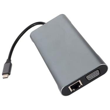Imagem de Cryfokt Estação de Acoplamento USB C 11 Em 1 Adaptador Compacto de Hub USB C Dock de Ultra Alta Velocidade para 10, 8, 7 1 Peça