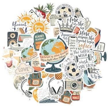 Imagem de 35 peças Café Natureza Retrô Adesivos Divertidos Adesivos Vintage Aventura Material Escolar para DIY Telefone Laptop Scrapbook Bicicleta DIY Telefone Guitarra Laptop Notebook Mala Copo