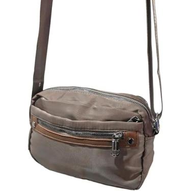 Imagem de Pochete Bolsa Transversal Feminina – Compacta, Leve e Moderna | Alça Ajustável, Zíper Seguro e Bolso Interno | Ideal para Viagens, Passeios e Uso Diário (Cinza)