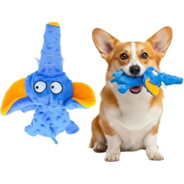 Imagem de AdoPet Brinquedo para animais de estimação Squeaky (elefante azul)
