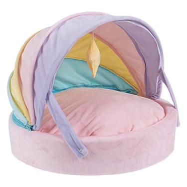 Imagem de Cama para gatos – abrigo dobrável para animais de estimação | Cama de ninho de gato, para filhotes, animais, apartamento interno, sala de estar, quarto, varanda