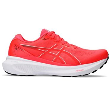 Imagem de ASICS Tênis de corrida feminino Gel-Kayano 30, Diva rosa/vermelho elétrico, 34
