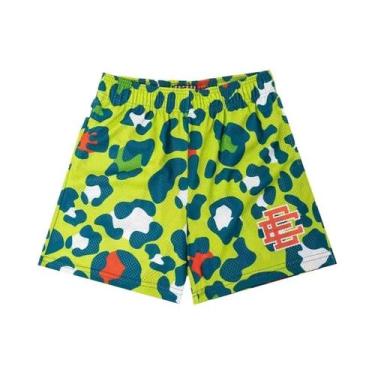 Imagem de Bermuda Masculina Floral De Malha Para Academia, Basquete E Praia Verã