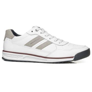 Imagem de Sapatênis Pegada Casual em Couro 112504-01 Masculino Branco-Masculino