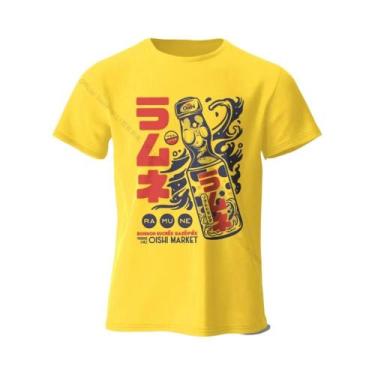 Imagem de Camiseta De Algodão Com Personagem De Anime Para Homens, Gola Redonda 
