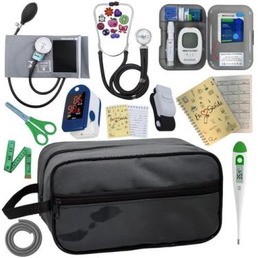 Imagem de Kit De Enfermagem Completo Medidor Glicose Aparelho Pressao - PREMIUM,
