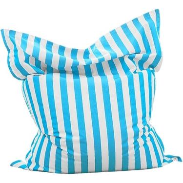 Imagem de Saco De Feijão Flutuante Para Piscina Saco De Feijão Ao Ar Livre Capa De Pufe à Prova D'água Sem Listra De Enchimento Flutuadores De Piscina Jangada Espreguiçade, Navy Blue, 140x180cm