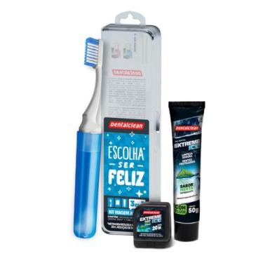 Imagem de Dentalclean estojo viagem escova+fio 25 mt+gel 50 gr
