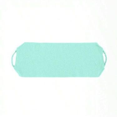 Imagem de 1 peça de toalha esfoliante traseira de nylon esfregão forte espesso com alças duplas para chuveiro, banho, casa, spa, academia, limpeza profunda, verde