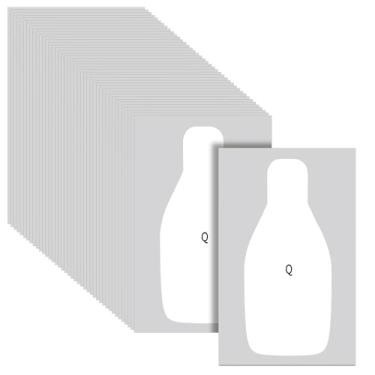 Imagem de Leyndo Alvos de tiro de papel grande rifle de papel Q alvos silhueta de massa central para treinamento de tiro de alcance qualificação para prática de rifle de pistola de arma (50 peças)
