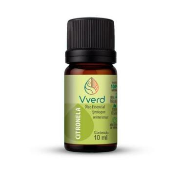 Imagem de Óleo Essencial Citronela 10ml Vverd Repelente Natural e Aromatizante p