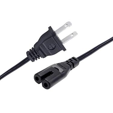 Imagem de Cabo de alimentação de 2 pinos de substituição de 2,4 m para Sony PlayStation 5 PS5 PS2 PS3 PS4 Slim Edition Xbox One 1 S Slim Game Console, Xbox One X Cabo de alimentação elétrica Cabo CA