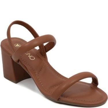 Imagem de Sandália Feminina Salto Bloco Elástico Via Uno 858009-Feminino