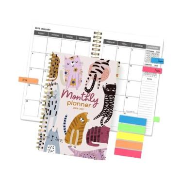 Imagem de Caderno Planejador Semanal E Mensal A5 2026-2027, Organizador De Calen