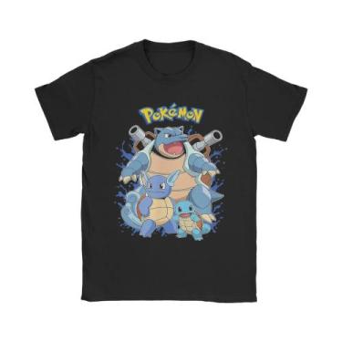 Imagem de Camiseta Masculina Com Estampa Pokémon, Tamanho Grande, Casual, Verão,