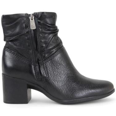 Imagem de Bota Bottero Cano Curto Salto Bloco 346907 Feminino, 36, Preto