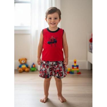 Imagem de Pijama Infantil HomemAranha Menino  Algodão - VELOUR PIJAMAS, Vermelho