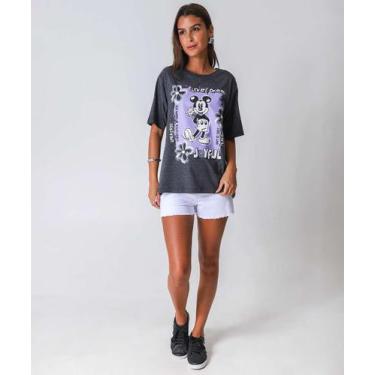 Imagem de Short Sarja Feminino Barra Desfiada Uber Jeans Branco-87061, Branco, 3