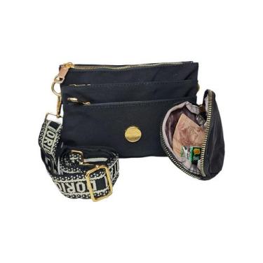 Imagem de Bolsa transversal feminina com vários bolsos externos - Miss Dong, Pre