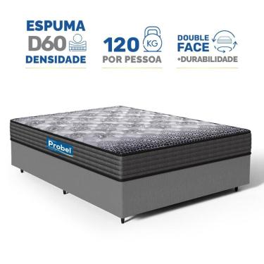 Imagem de Cama Box com Colchão de Espuma D60 Double Face Guarda Costas Comfort Force Probel Casal 138cm