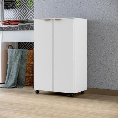 Imagem de Armário Multiuso Sapateira - 2 Portas e 3 Prateleiras, Organizador de Sapatos e Tênis, Disponível em Cores Diversas para Ambientes Domésticos (Branco)