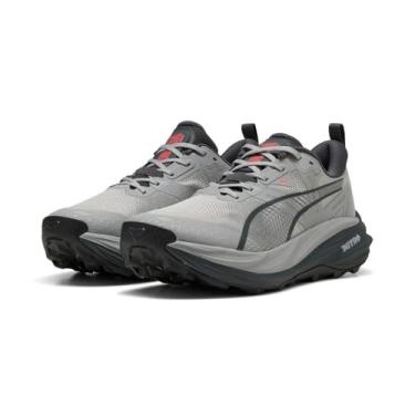 Imagem de Puma Voyage Nitro 4 Trail Tênis de corrida masculino, Cinza Echo/Vermelho Glamour, 42