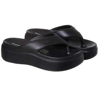 Imagem de Chinelo Piccadilly Plataforma Marshmallow Feminino - Preto, 38