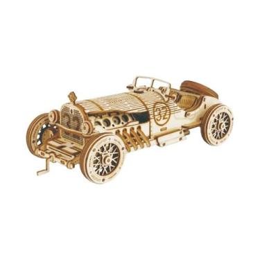 Imagem de Quebra-Cabeça 3D De Carro Em Madeira, Kit De Modelo DIY, Presente Arte